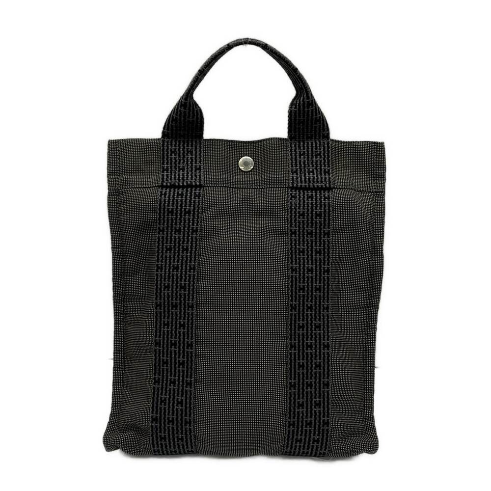 Hermès Her Line A Dos PM Backpack Dark Gray Black Polyamide Polyester